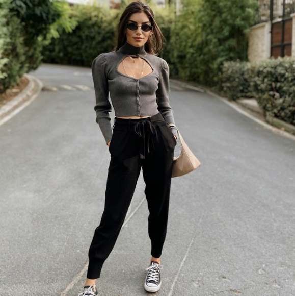 ZARA | Bloggers Fave Puff Sleeve Cut Out Sweater - Picture 8 of 16